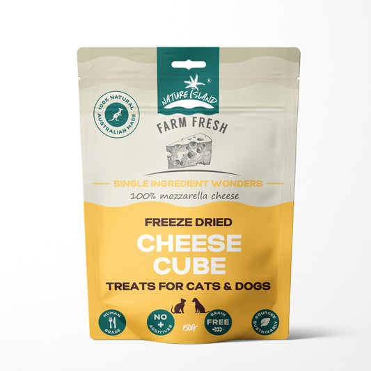 Freeze Dried Cheese Cube treats 150g for Pets